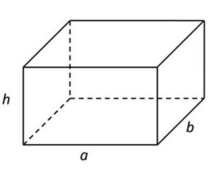расчет объема прямоугольного параллелепипеда